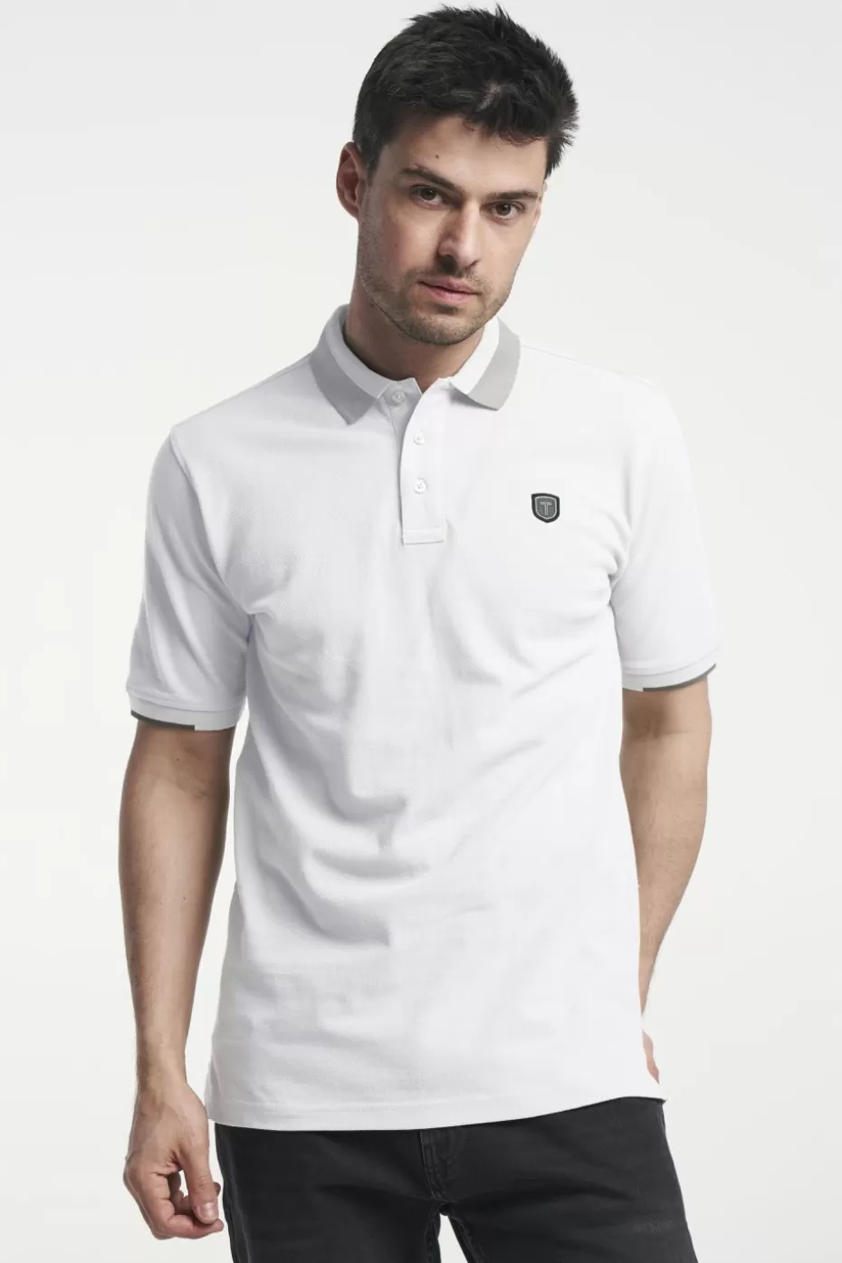 Cheap Tenson Essential Polo 2.0 BrightWhite