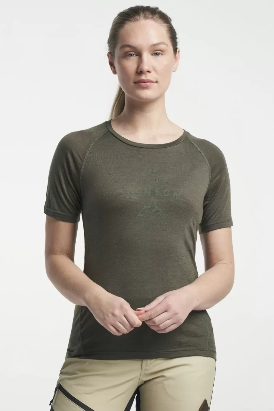 Outlet Tenson Himalaya Merino Tee Olive