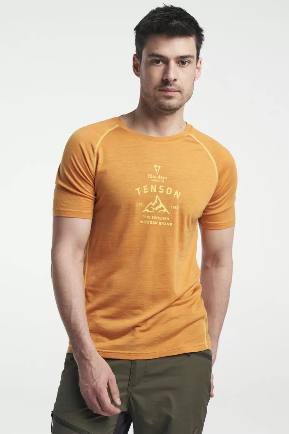 Clearance Tenson Himalaya Merino Tee DarkOrange