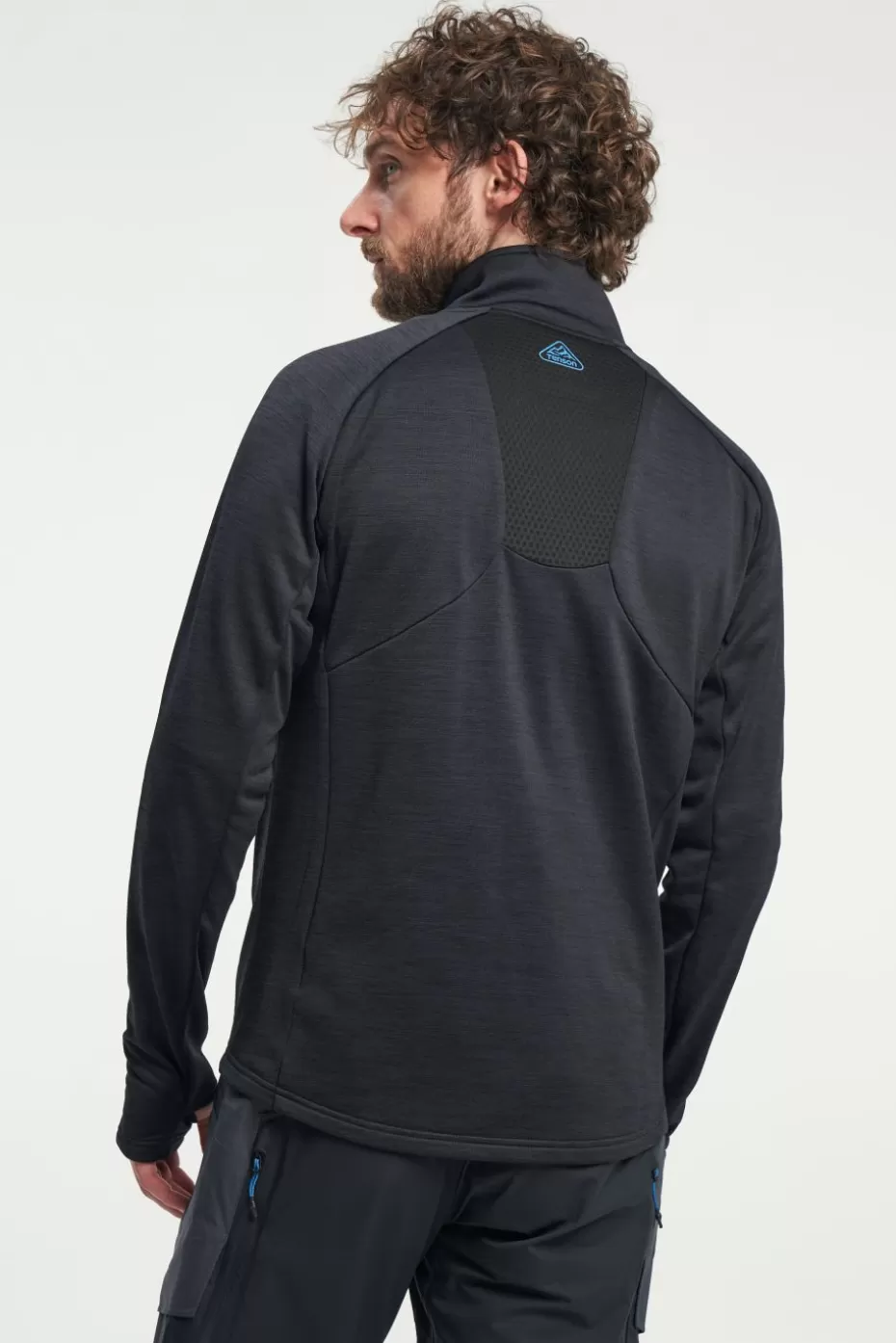 Clearance Tenson Ski Touring Midlayer Zip BlueGraphite