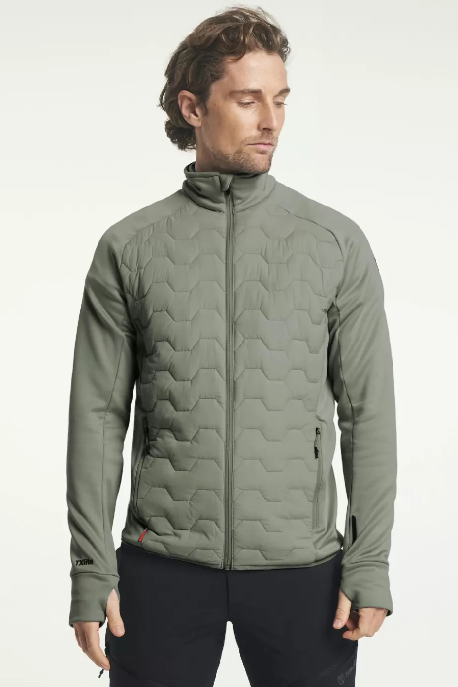 Store Tenson TXlite Hybrid Zip GreyGreen