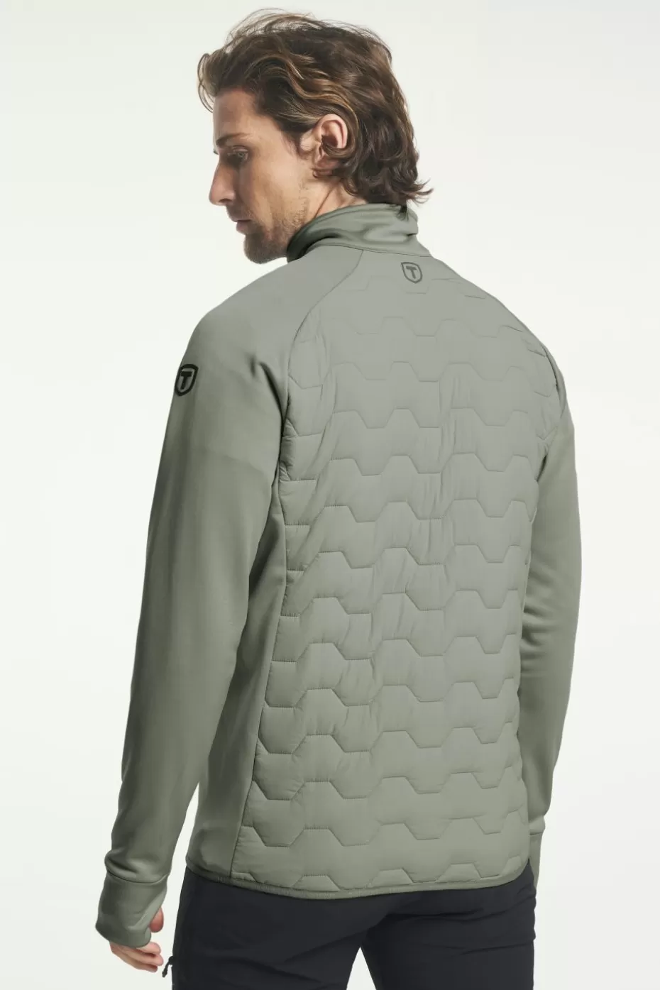 Store Tenson TXlite Hybrid Zip GreyGreen