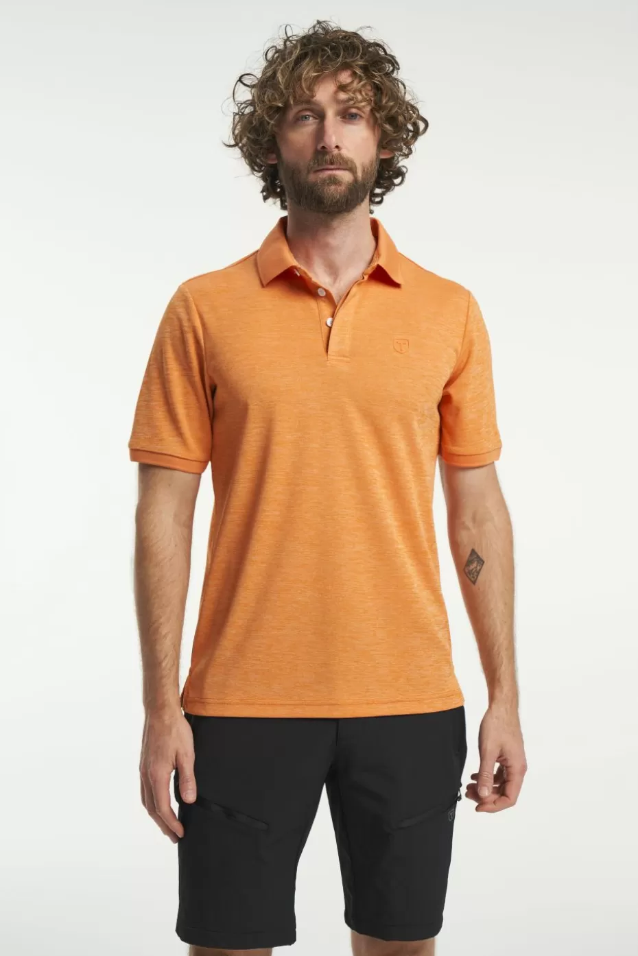 Online Tenson TXlite Melange Polo Amberglow