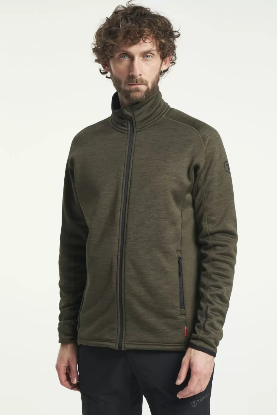 Clearance Tenson TXlite Midlayer Zip DarkOlive