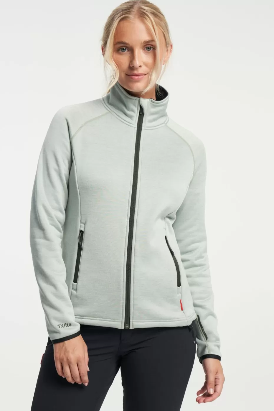 Clearance Tenson TXlite Midlayer Zip Eucalyptus