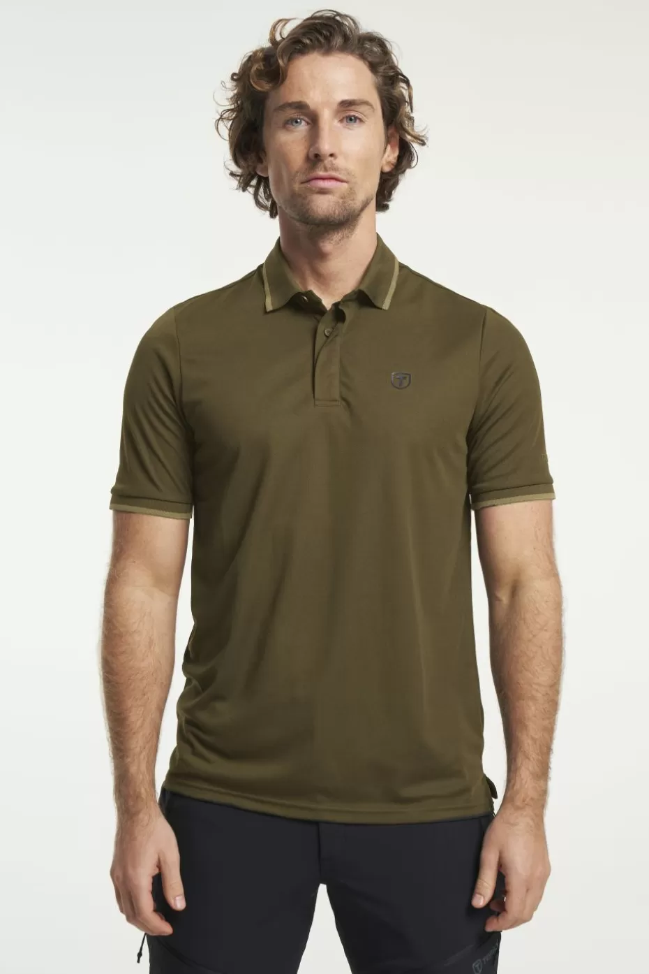 Shop Tenson TXlite Q-Dry Polo DarkOlive