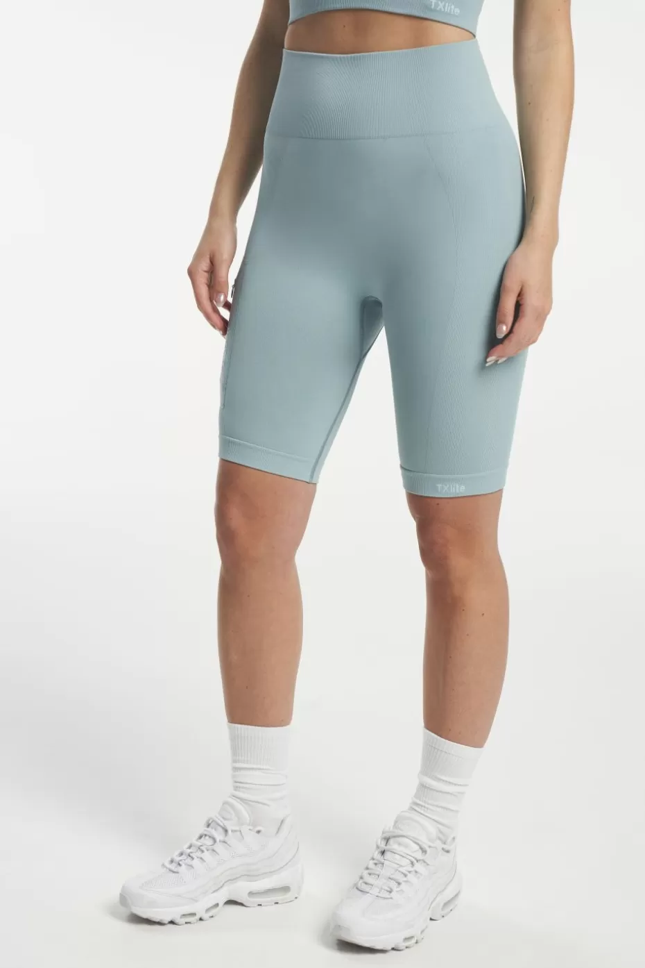 Cheap Tenson TXlite Seamless Shorts StoneBlue