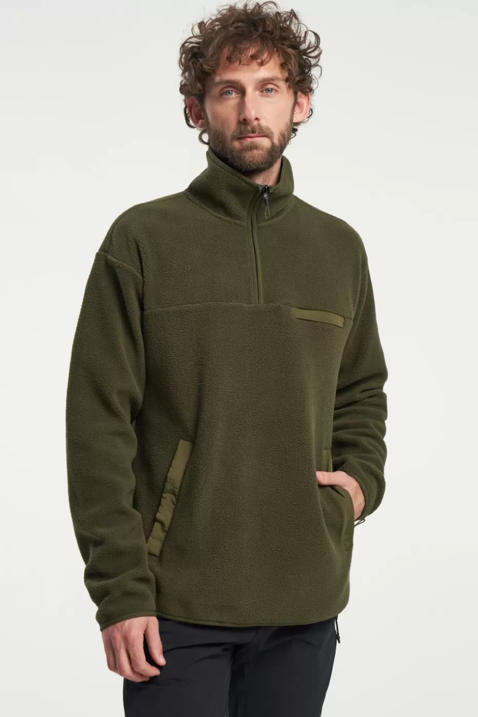 Sale Tenson Yoke Half Zip Grapeleaf